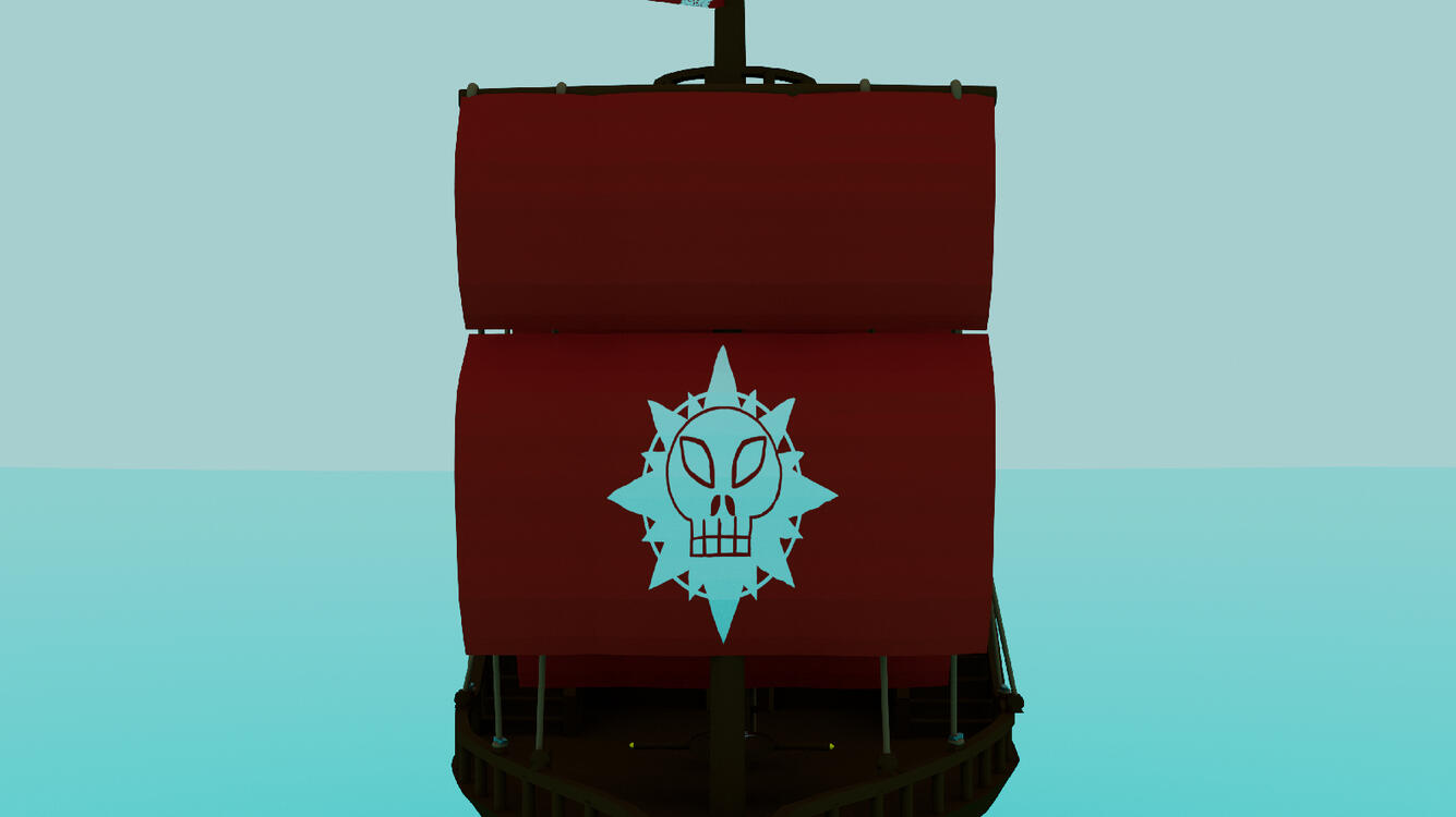 Pirate Space Ship Front