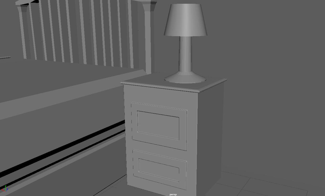 Bourgeoisie Bedroom Bed Desk