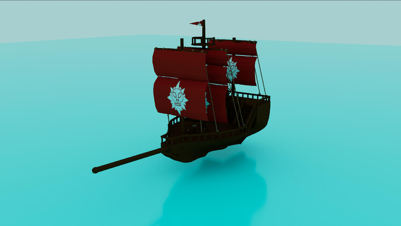 Pirate Space Ship Over